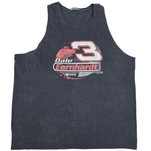 Dale Earnhardt Tank Top Mens 2XL Muscle Shirt Black Nascar Racing Streetwear